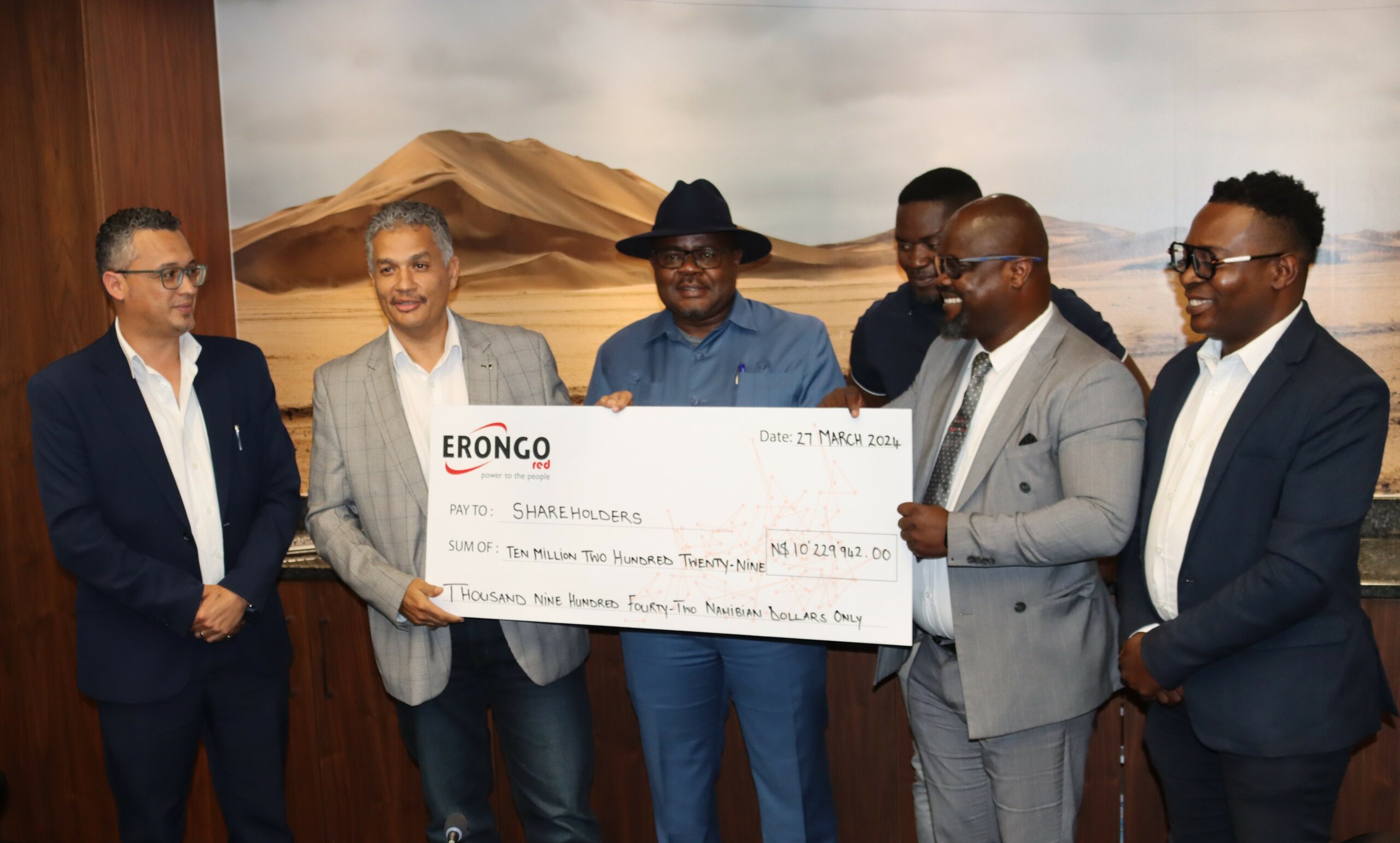 Erongo RED Declares Dividends for Shareholders