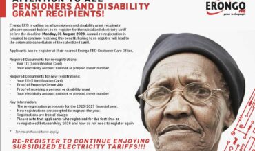 ATTENTION TO ALL PENSIONERS AND DISABILITY GRANT RECIPIENTS!